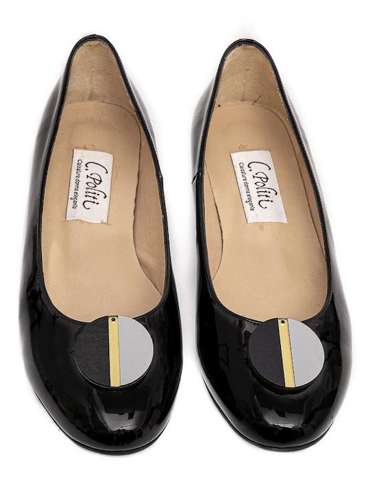 Anatomic Patent Leather Ballerinas Black