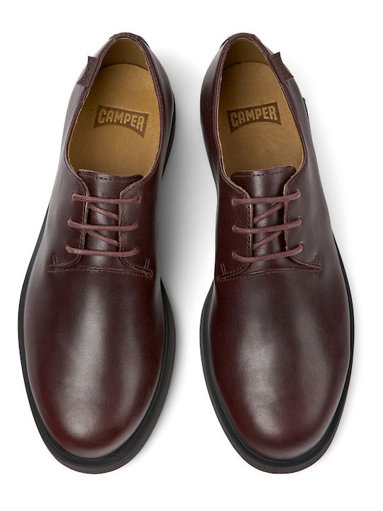 Iman Women's Leather Oxford Shoes Burgundy