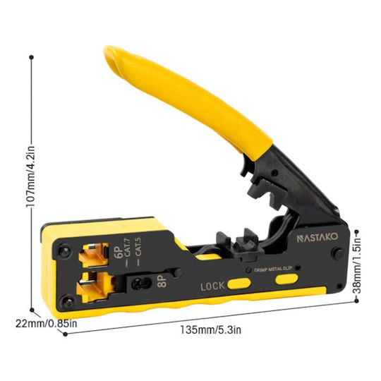 E Zy.Net Ethernet Internet Cable Crimping Plier RJ45