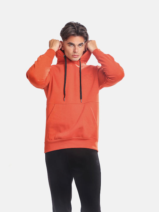 Paco & Co Men's Sweatshirt with Hood Orange