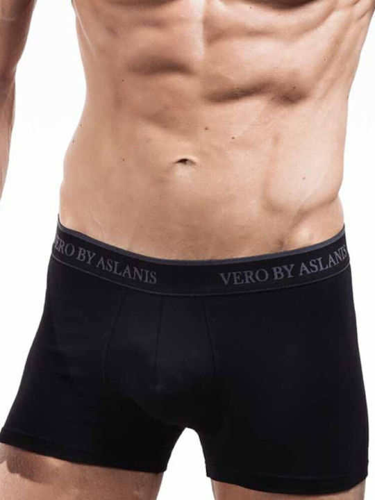 Vero by Aslanis Μποξεράκια 2Pack Μαύρο/Γκρι