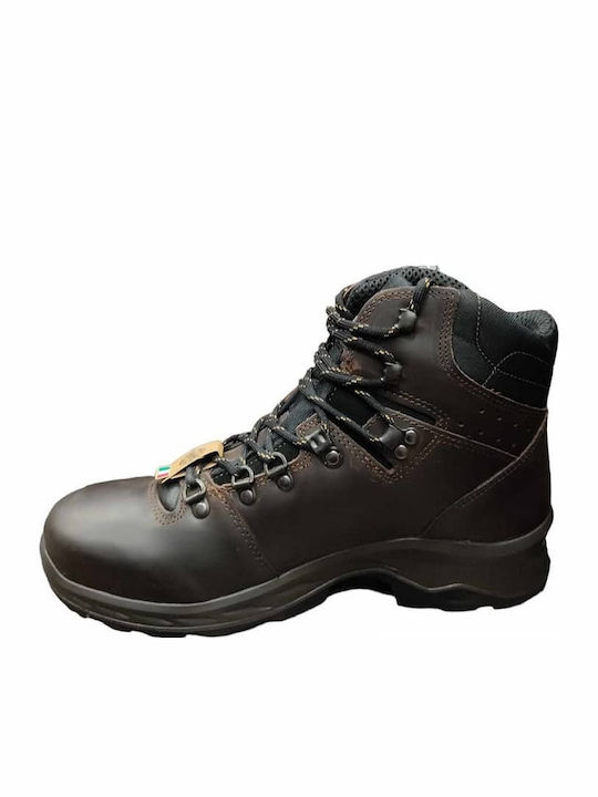 Jacalu Men's Waterproof Brown Hiking Boots