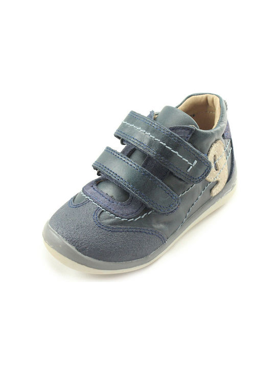 Garvalin Kinder-Sneaker mit Klettverschluss Blau