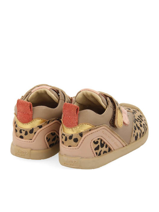 Kinder Sneakers mit Klettverschluss Beige
