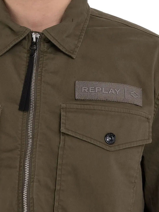 Long Sleeve Khaki Overshirt