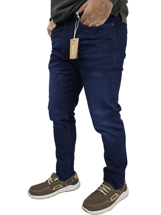 Double Men's Jeans Pants Blue