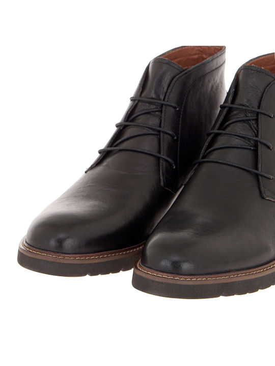 Leder Schwarz Herrenstiefel