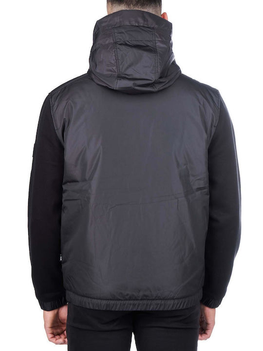 Hugo Boss Herren Winter Jacke Lässig Schwarz