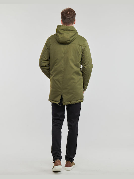 Only & Sons Men's Winter Parka Jacket Khaki