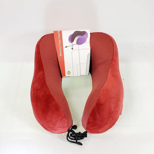 Gabol Memory Foam Travel Pillow Travel Set Pillow 27x28cm Red