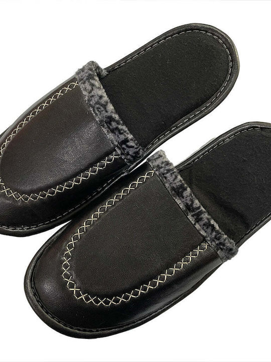 Ustyle Men's Slipper Black