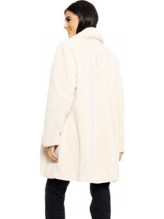 Women's Long Fur White