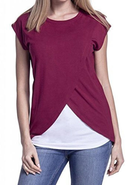 Queen Mother Maternity Top Fuchsia