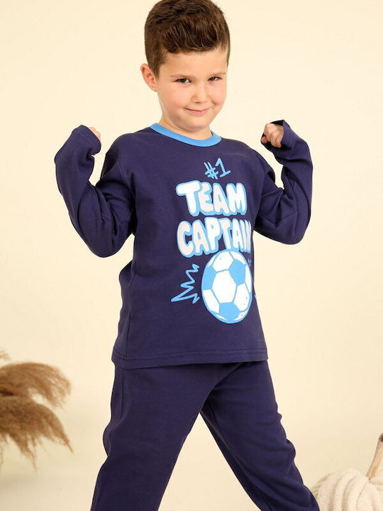 Happy Family Kids' Pajamas Winter Blue