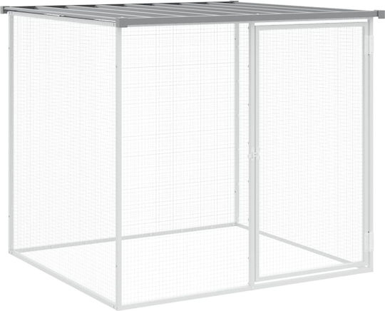 vidaXL Poultry Coop of Galvanized Steel L6.03 x W0.98 x H0.9m