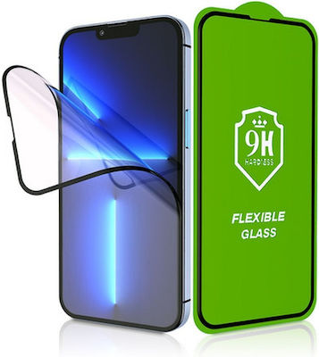 Bestsuit Flexible 5D Full Glue Full Face Tempered Glass Black (iPhone 15)