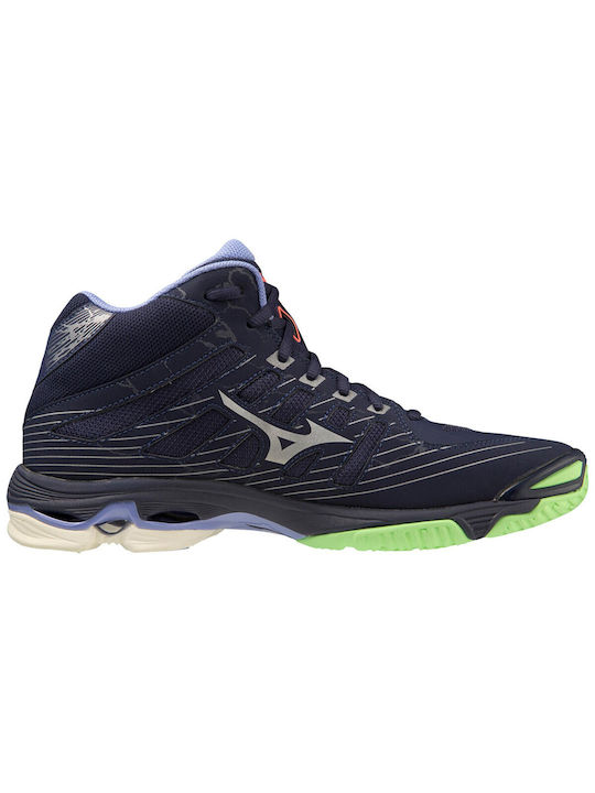 Mizuno Wave Voltage Mid Sportschuhe Volleyball Blau