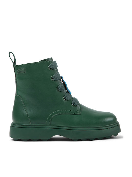Norte Anatomice Ghete Copii din Piele cu Șireturi Verzi