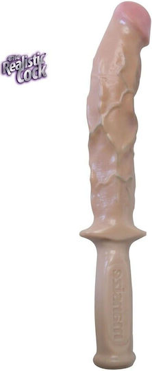 Doc Johnson Glass Dildo Flesh 23cm