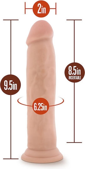 Dr. Skin Ρεαλιστικό Dildo με Βεντούζα Flesh 23cm