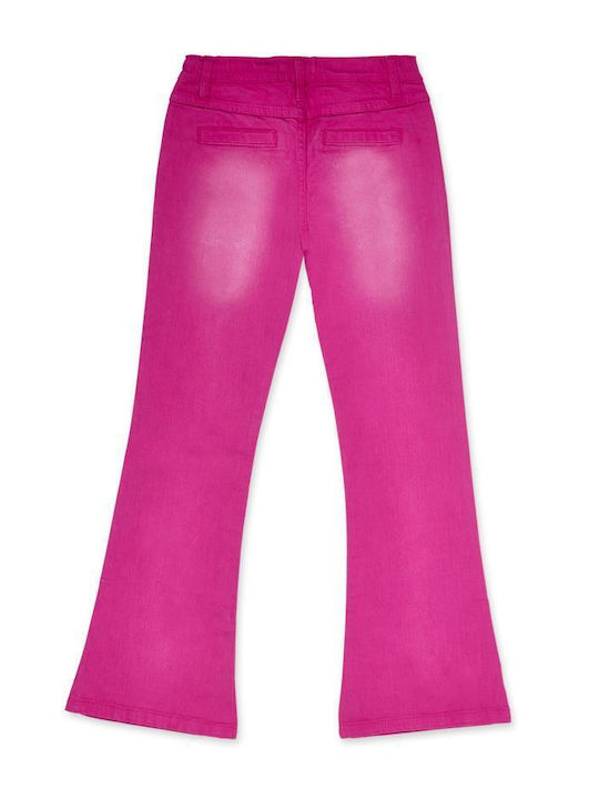 Nath Kids Girls Denim Trouser Fuchsia