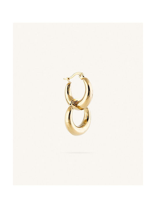 Hoops Earrings Hoops made of Steel Gold Plated