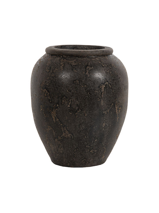 HomeMarkt Διακοσμητικό Βάζο Keramik Sparta Gray 21x21x49cm 1Stück