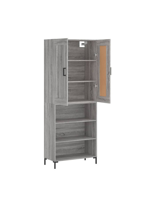 Bibliothek Grey 69.5x34x180cm