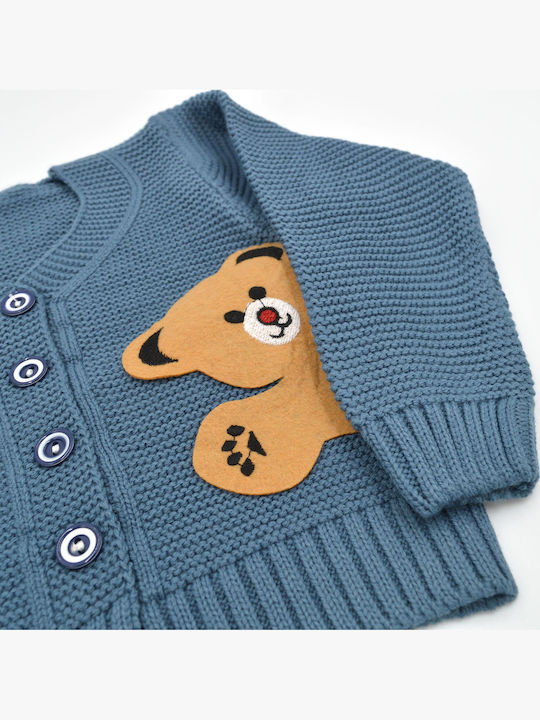 Cardigan pentru copii Tricotat Albastru