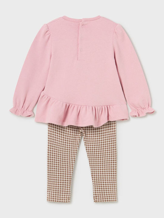 Kids' Set with Leggings Winter 2pcs Pink
