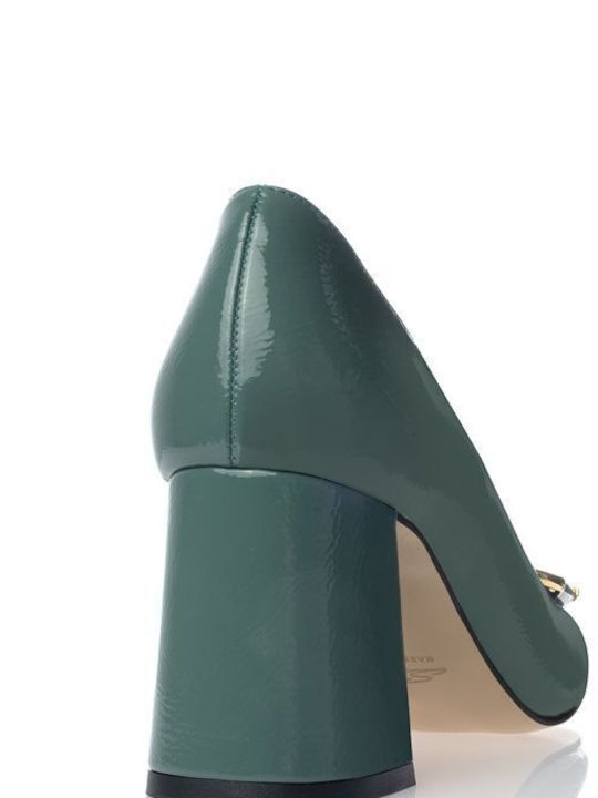 Sante Patent Leather Green Heels