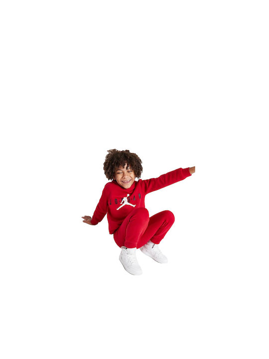 Jordan Kids Sweatpants Set Red 2pcs