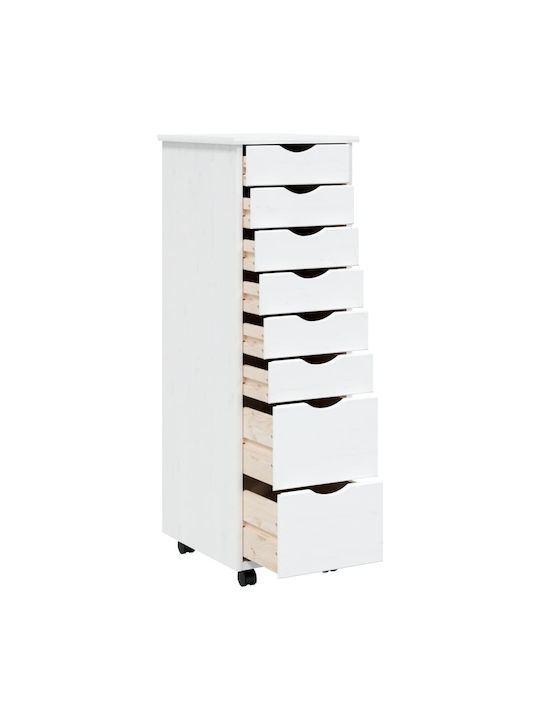 Office Storage Solid Wood Drawer White L34xW39xH103cm