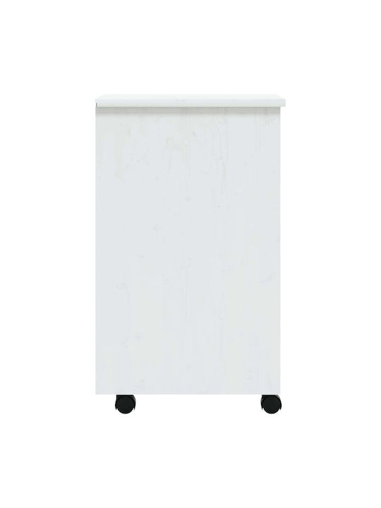 Office Storage Solid Wood Drawer White L34xW39xH65.5cm