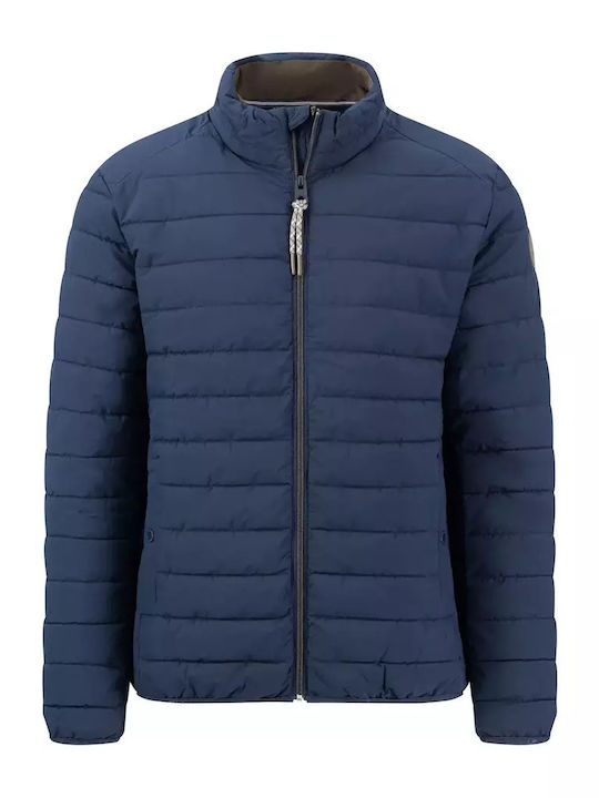 Fynch Hatton Herren Winter Jacke Lässig Marineblau