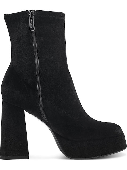 Women's Ankle Boots with High Heel Black