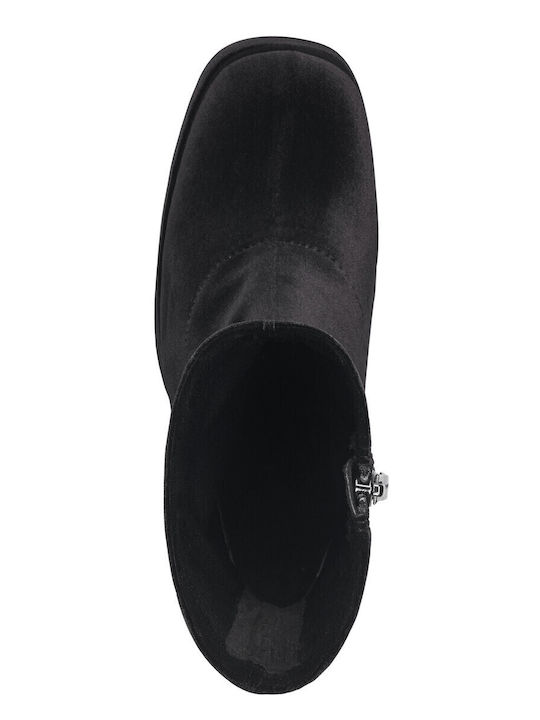 Women's Ankle Boots with High Heel Black