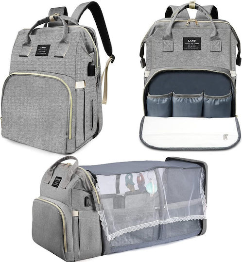 Land Wickeltasche-Wickelrucksack Schwarz 31cm.