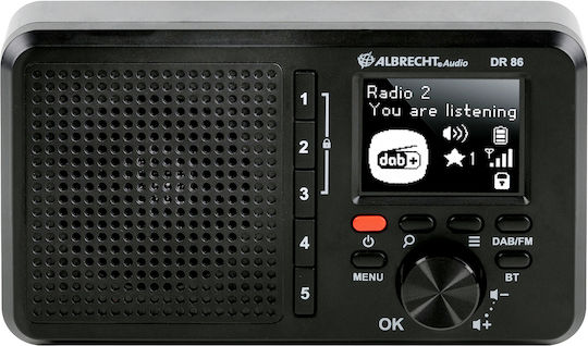 Albrecht DR 86 Портативно Радио Акумулаторно DAB+ с USB Черно