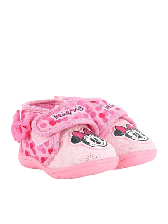 Disney Βρεφικά Παντοφλάκια Αγκαλιάς Ροζ Minnie