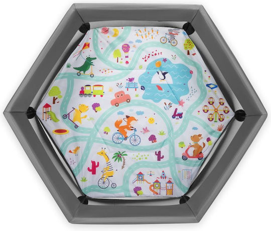 Lionelo Roel Babybett Grau 135x135cm