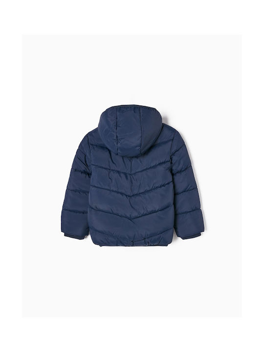 Zippy Boys Quilted Coat Blue