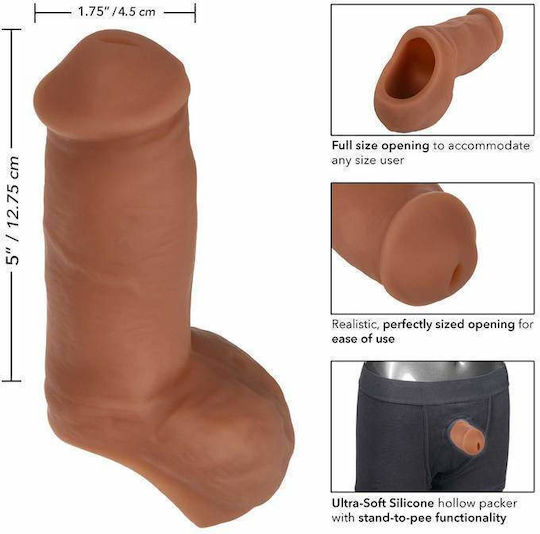 Calexotics Hollow Packer Προέκταση Πέους Καφέ 13cm