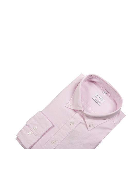 Seidensticker Men's Shirt Long Sleeve Cotton Pink