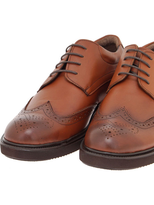 Men's Leather Oxfords Tabac Brown
