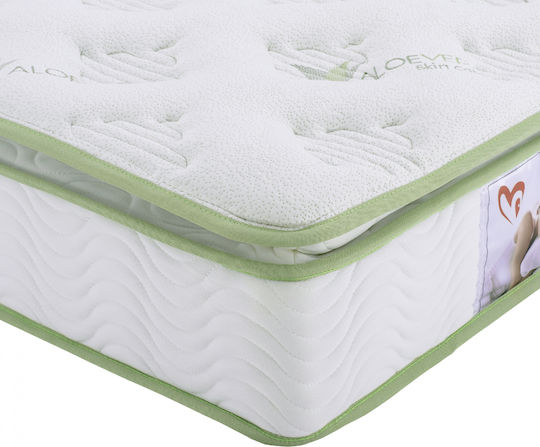 Freebox Ημίδιπλο Ορθοπεδικό Στρώμα 120x200x22cm με Ελατήρια , Aloe Vera & Ανώστρωμα