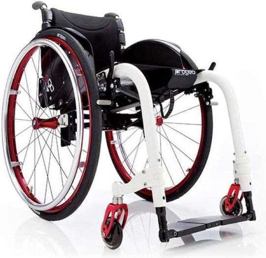 Progeo Scaun cu rotile Pliabil 36cm Alb