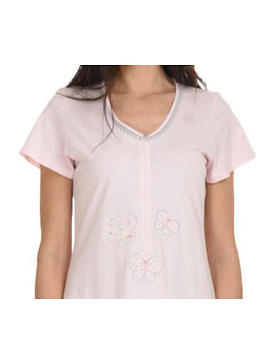 Primavera Nightgown Maternity & Nursing Pink
