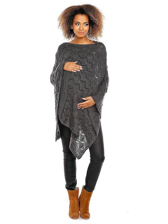 PeeKaBoo Maternity Cardigan Gray Relaxed Fit