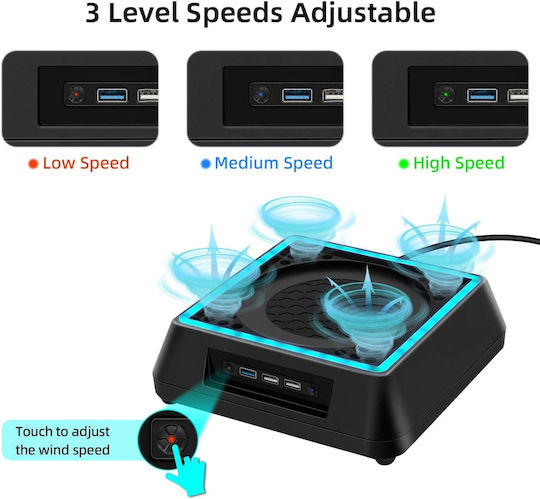 Cooling Base for Xbox Series Xbox in Black Color